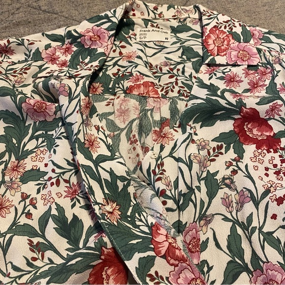 Frank & Oak Botanical Print Wrap Top - Picture 6 of 10